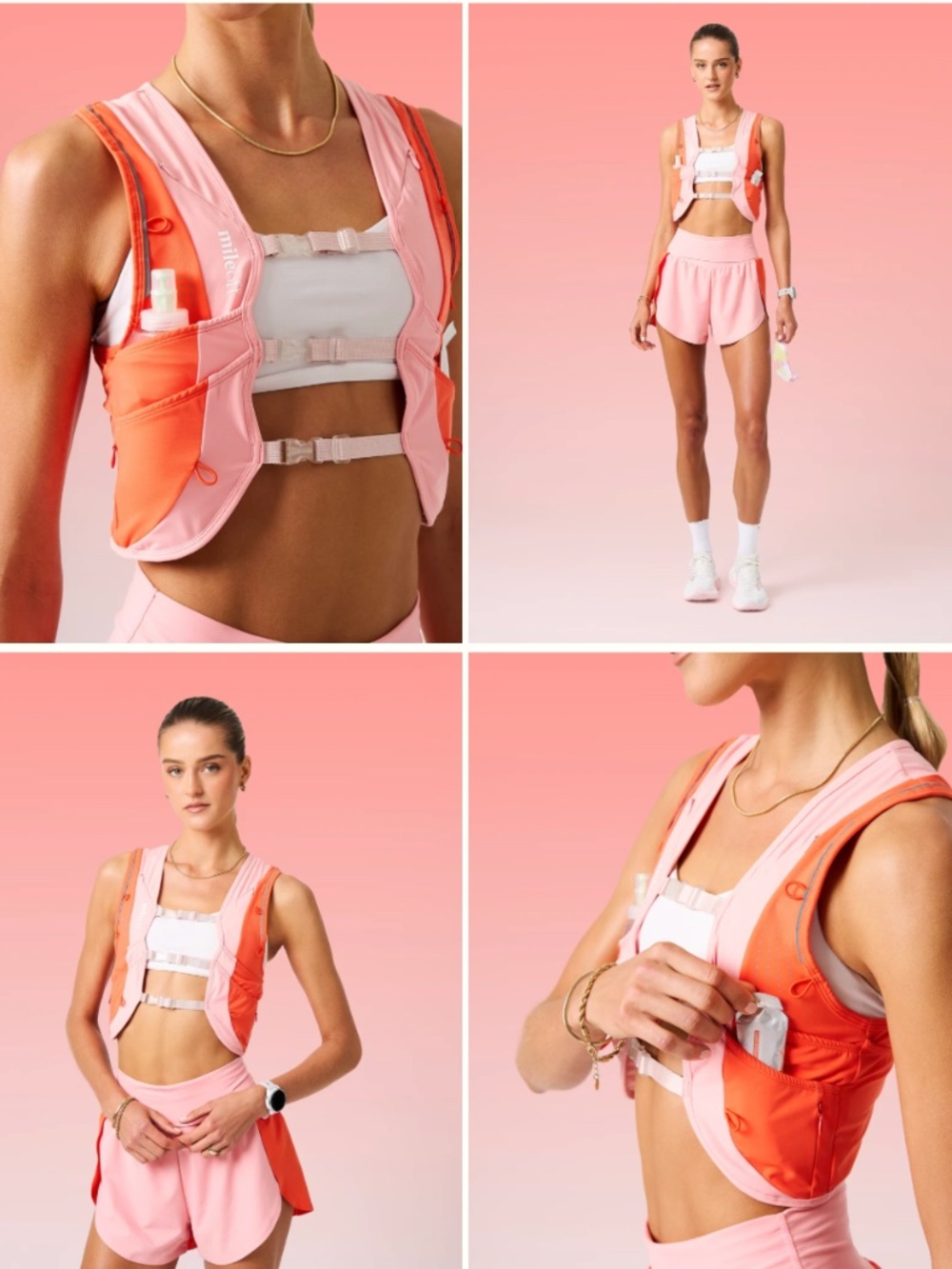 Hydration Run Vest In Watermelon Slush & Strawberry Cream Size 10 NWT